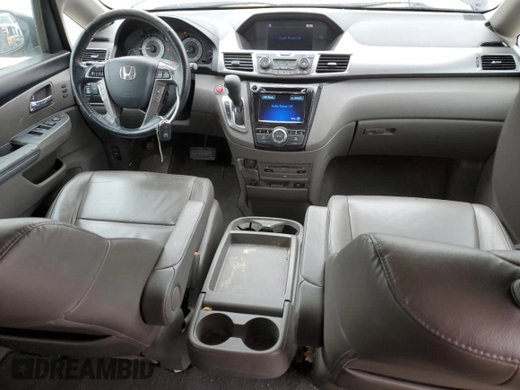 2015 Honda Odyssey Touring Elite with VIN 5FNRL5H97FB112237, listed as a Copart auction lot 44789195 with 152,165 mi miles and Salvage Title. Bid and sale history available at DreamBid. Image 8.