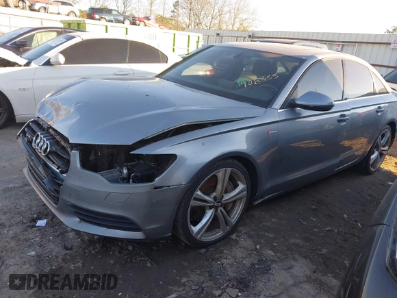 2012 Audi A6 3.0T Premium Plus with VIN WAUGGAFC6CN108855, listed as a IAAI auction lot 41328750 with 136,298 mi miles. Bid and sale history available at carsss.com. Image 2.