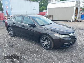 2016 Acura TLX Tech with VIN 19UUB1F58GA001343, listed as a IAAI auction lot 42136135 with 999,999 mi miles. Bid and sale history available at carsss.com. Image 1.