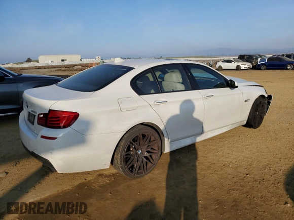 2012 BMW 5 Series 550i with VIN WBAFR9C57CDX79225, listed as a Copart auction lot 84459564 with Not Provided miles and Salvage Title. Bid and sale history available at carsss.com. Image 3.