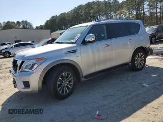 2018 Nissan Armada SL z VIN JN8AY2NC8JX500366, wystawiony jako Copart lot #52125215 z przebiegiem 132 818 mil mil oraz Szkoda całkowita • Salvage title. Historia ofert i sprzedaży dostępna na DreamBid. Obrazek 1.