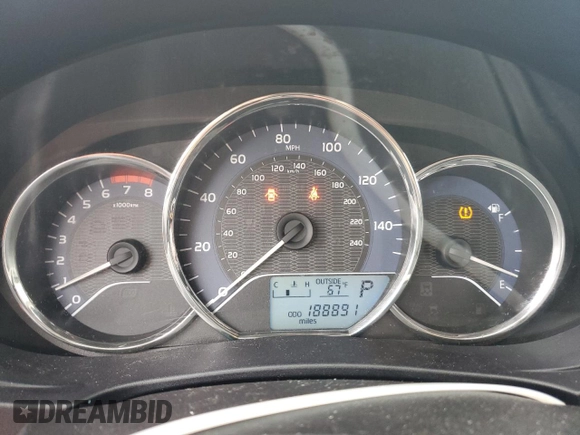 2014 Toyota Corolla L with VIN 2T1BURHE3EC205875, listed as a Copart auction lot 56900855 with 188,891 mi miles and Salvage title. Bid and sale history available at DreamBid. Image 9.