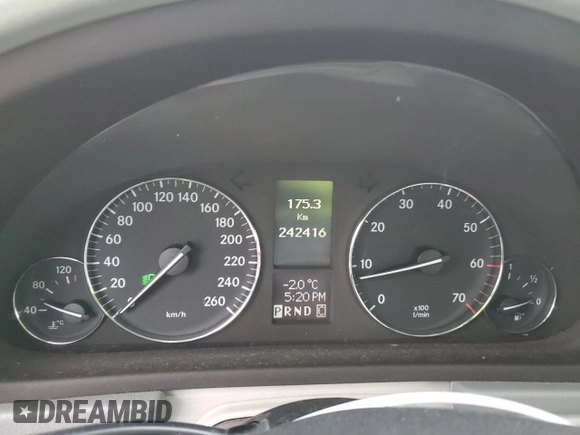 2005 Mercedes-Benz C 240 with VIN WDBRF81J75F611609, listed as a Copart auction lot 87253094 with 242,416 mi miles and Clean Title. Bid and sale history available at DreamBid. Image 9.
