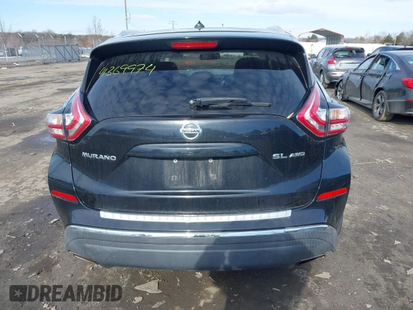 2015 Nissan Murano Platinum with VIN 5N1AZ2MHXFN243537, listed as a IAAI auction lot 41369974 with 130,490 mi miles and . Bid and sale history available at DreamBid. Image 16.