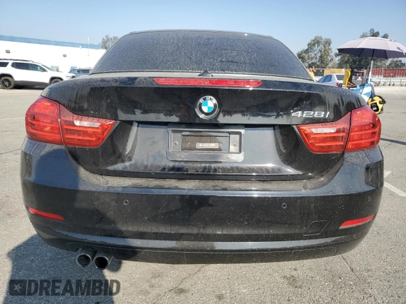 2015 BMW 4 Series 428i with VIN WBA3V7C53F5A24500, listed as a Copart auction lot 81058994 with 97,205 mi miles and Salvage Title. Bid and sale history available at carsss.com. Image 6.