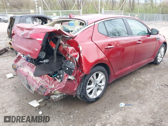 2011 Kia Optima EX with VIN KNAGN4A7XB5069820, listed as a IAAI auction lot 41961516 with 106,325 mi miles and . Bid and sale history available at carsss.com. Image 4.