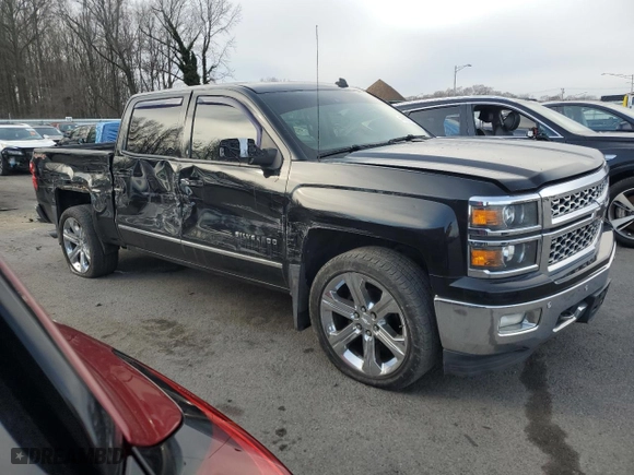 2014 Chevrolet Silverado 1500 LTZ with VIN 3GCUKSEC7EG245469, listed as a Copart auction lot 43020795 with NaN miles and Salvage Title. Bid and sale history available at carsss.com. Image 4.