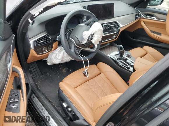 2023 BMW 5 Series 530i xDrive with VIN WBA13BJ05PCN16611, listed as a Copart auction lot 52170075 with Not Provided miles and Salvage Title. Bid and sale history available at DreamBid. Image 8.