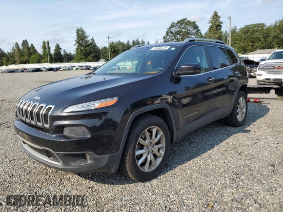 2014 Jeep Cherokee Limited with VIN 1C4PJMDS7EW291342, listed as a Copart auction lot 61446225 with 123,792 mi miles and Salvage title. Bid and sale history available at DreamBid. Image 1.