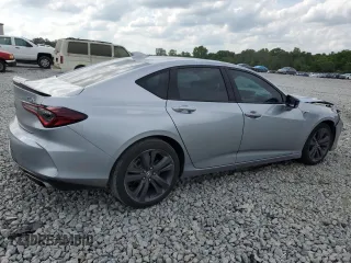 2022 Acura TLX w/A-Spec Package with VIN 19UUB5F55NA000851, listed as a Copart auction lot 54745015 with 44,219 mi miles and Salvage title. Bid and sale history available at DreamBid. Image 3.