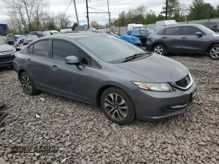 2013 Honda Civic EX with VIN 19XFB2F82DE269658, listed as a Copart auction lot 53803815 with 118,140 mi miles and Salvage Title. Bid and sale history available at DreamBid. Image 4.