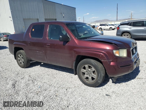 2007 Honda Ridgeline RTX with VIN 2HJYK16357H532933, listed as a Copart auction lot 73053444 with 0 mi miles and Salvage Title. Bid and sale history available at carsss.com. Image 4.