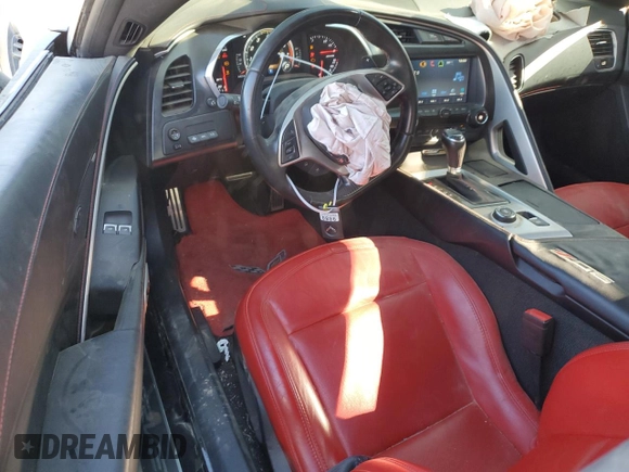 2016 Chevrolet Corvette Z06 1LZ with VIN 1G1YP2D69G5613541, listed as a Copart auction lot 74368994 with 44,034 mi miles and Salvage Title. Bid and sale history available at carsss.com. Image 8.