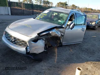 2010 Infiniti FX with VIN JN8AS1MW1AM855968, listed as a IAAI auction lot 41451626 with 167,275 mi miles. Bid and sale history available at carsss.com. Image 2.