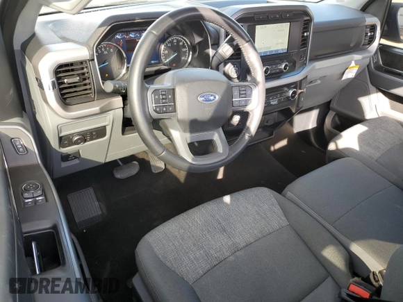 2022 Ford F-150 XL with VIN 1FTMF1E58NKE13404, listed as a Copart auction lot 80990584 with 24,179 mi miles and Salvage Title. Bid and sale history available at DreamBid. Image 8.