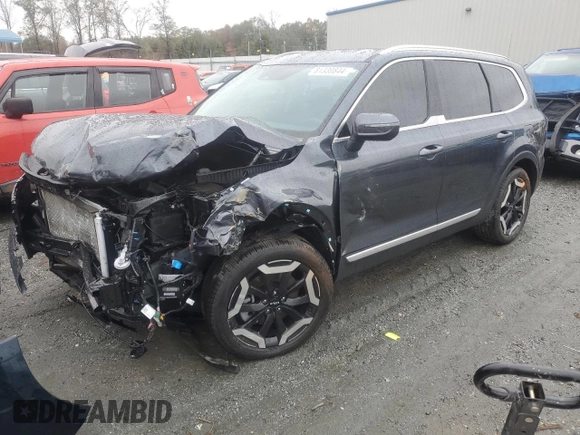 2024 Kia Telluride EX with VIN 5XYP34GCXRG469228, listed as a Copart auction lot 81330844 with 15,442 mi miles and Salvage Title. Bid and sale history available at DreamBid. Image 1.
