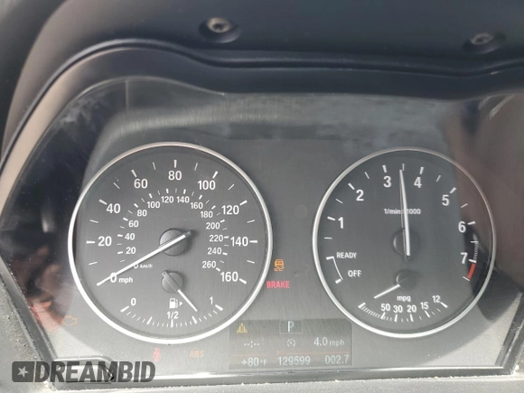 2016 BMW X1 xDrive28i with VIN WBXHT3C34GP887401, listed as a Copart auction lot 52255655 with 129,599 mi miles and Clean Title. Bid and sale history available at carsss.com. Image 9.