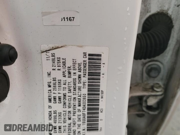 2013 Acura TL Advance z VIN 19UUA8F74DA003650, wystawiony jako Copart lot #51621995 z przebiegiem Nie podano mil oraz Szkoda całkowita • Salvage title. Historia ofert i sprzedaży dostępna na DreamBid. Obrazek 13.