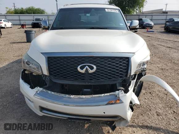 2015 Infiniti QX80 with VIN JN8AZ2NE2F9084048, listed as a Copart auction lot 51181725 with 199,096 mi miles and Salvage title. Bid and sale history available at DreamBid. Image 5.