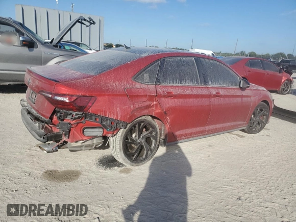 2023 Volkswagen Jetta Autobahn with VIN 3VW2T7BU3PM055135, listed as a Copart auction lot 42927685 with 25,678 mi miles and Non repairable. Bid and sale history available at DreamBid. Image 3.