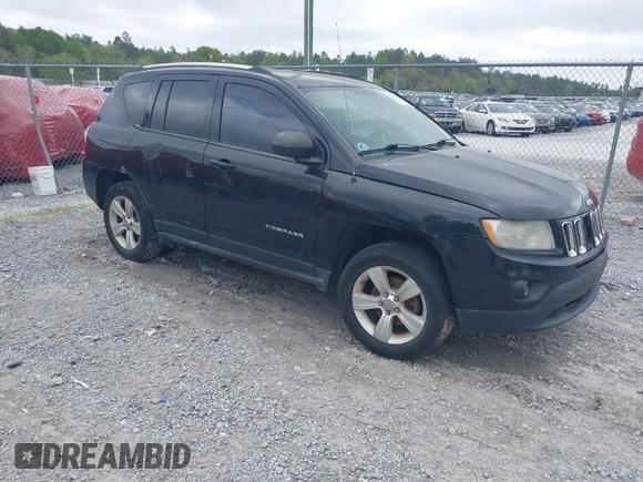 2012 Jeep Compass Sport with VIN 1C4NJCBB7CD602085, listed as a IAAI auction lot 41955425 with 134,721 mi miles. Bid and sale history available at carsss.com. Image 1.