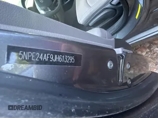 2018 Hyundai Sonata SE with VIN 5NPE24AF9JH613295, listed as a Copart auction lot 54958675 with 121,044 mi miles and Salvage Title. Bid and sale history available at carsss.com. Image 10.