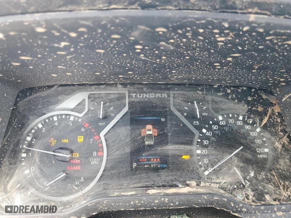2025 Toyota Tundra 4WD SR with VIN 5TFLA5DB5SX253960, listed as a Copart auction lot 51178305 with 8,916 mi miles and Salvage Title. Bid and sale history available at carsss.com. Image 9.