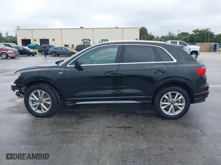 2024 Audi Q3 S line Premium with VIN WA1DECF32R1096060, listed as a IAAI auction lot 41409258 with 21,359 mi miles. Bid and sale history available at carsss.com. Image 14.