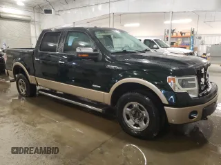 2013 Ford F-150 XL with VIN 1FTFW1ET6DKG30200, listed as a Copart auction lot 52416615 with 236,974 mi miles and Salvage Title. Bid and sale history available at carsss.com. Image 4.