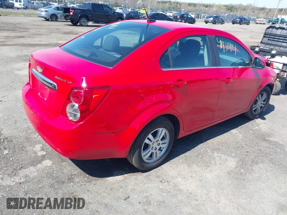 2013 Chevrolet Sonic LT with VIN 1G1JC5SH4D4169926, listed as a IAAI auction lot 41930121 with 105,351 mi miles and . Bid and sale history available at DreamBid. Image 4.