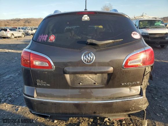 2015 Buick Enclave Convenience with VIN 5GAKRAKD0FJ166432, listed as a Copart auction lot 43814155 with 117,960 mi miles and Salvage Title. Bid and sale history available at carsss.com. Image 6.