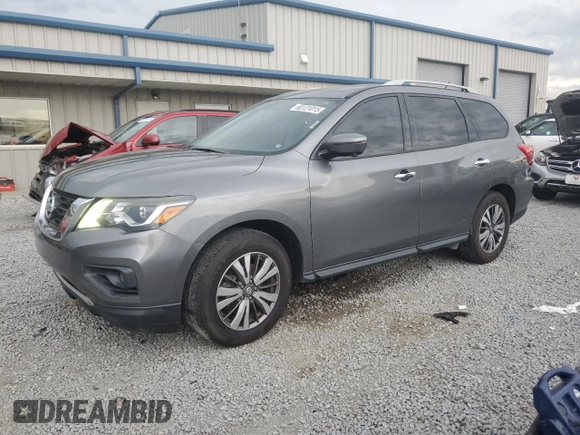 2018 Nissan Pathfinder SV with VIN 5N1DR2MM8JC611020, listed as a Copart auction lot 60131015 with 123,216 mi miles and Salvage title. Bid and sale history available at DreamBid. Image 1.