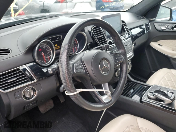 2017 Mercedes-Benz GLS 550 with VIN 4JGDF7DE0HA973881, listed as a Copart auction lot 73642754 with Not Provided miles and Salvage Title. Bid and sale history available at DreamBid. Image 9.
