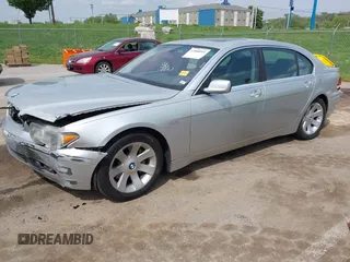 2003 BMW 7 Series 745Li with VIN WBAGN63443DR14666, listed as a IAAI auction lot 42088916 with 164,846 mi miles and . Bid and sale history available at DreamBid. Image 2.