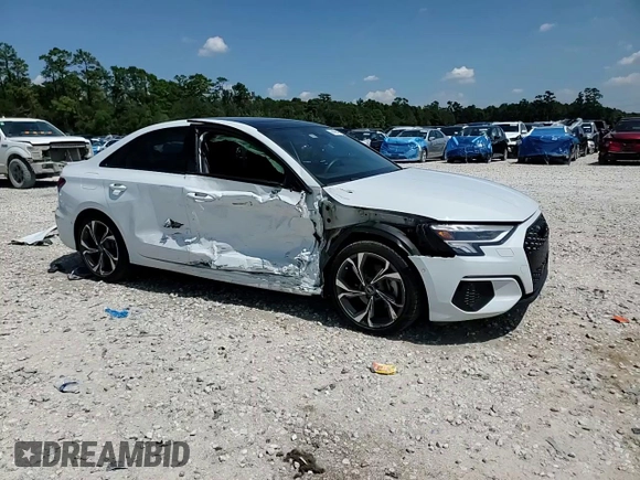 2022 Audi A3 Premium Plus with VIN WAUBUDGYXNA099084, listed as a Copart auction lot 69888054 with 19,235 mi miles and Salvage Title. Bid and sale history available at carsss.com. Image 14.