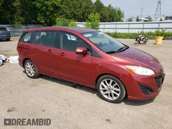 2014 Mazda 5 Grand Touring with VIN JM1CW2DL7E0168978, listed as a Copart auction lot 60662005 with 186,288 mi miles and Clean title. Bid and sale history available at DreamBid. Image 4.