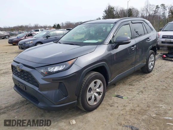 2019 Toyota RAV4 LE with VIN JTMG1RFV7KD017764, listed as a IAAI auction lot 41609055 with 69,803 mi miles and . Bid and sale history available at DreamBid. Image 2.