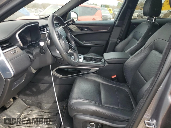 2021 Jaguar F-Pace S with VIN SADCJ2EX1MA675503, listed as a Copart auction lot 46350205 with 37,645 mi miles and Salvage title. Bid and sale history available at DreamBid. Image 7.