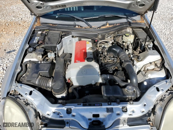 2004 Mercedes-Benz SLK-Class with VIN WDBKK49F44F298765, listed as a Copart auction lot 87677955 with 76,750 mi miles and Salvage Title. Bid and sale history available at carsss.com. Image 12.