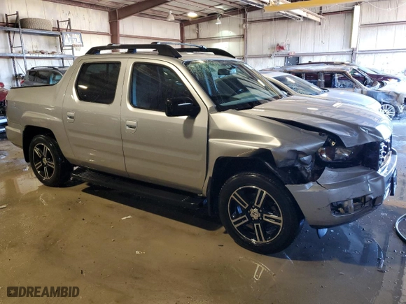 2013 Honda Ridgeline Sport with VIN 5FPYK1F73DB011466, listed as a Copart auction lot 47089965 with 129,731 mi miles and Salvage Title. Bid and sale history available at carsss.com. Image 4.