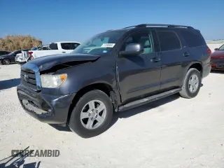 2012 Toyota Sequoia SR5 with VIN 5TDZM5G11CS003448, listed as a Copart auction lot 77208904 with 287,106 mi miles and Salvage Title. Bid and sale history available at carsss.com. Image 1.