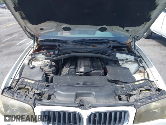 2004 BMW X3 3.0i with VIN WBXPA93444WC30311, listed as a IAAI auction lot 41917642 with 168,758 mi miles. Bid and sale history available at carsss.com. Image 10.