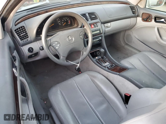 2000 Mercedes-Benz CLK 320/430 with VIN WDBLJ65G3YF140232, listed as a Copart auction lot 85530444 with Not Provided miles and Salvage Title. Bid and sale history available at DreamBid. Image 8.