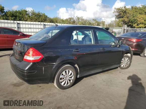 2010 Nissan Versa 1.6 with VIN 3N1CC1AP0AL366599, listed as a Copart auction lot 44592695 with 184,527 mi miles and Salvage Title. Bid and sale history available at carsss.com. Image 3.