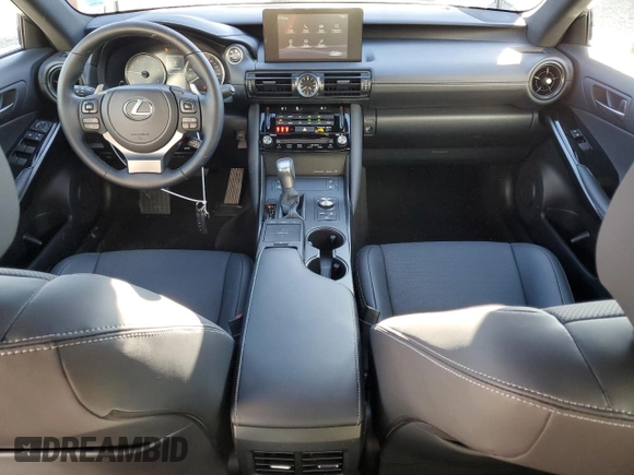 2024 Lexus IS with VIN JTHC81F23R5053973, listed as a Copart auction lot 46417165 with 848 mi miles and Salvage Title. Bid and sale history available at carsss.com. Image 8.