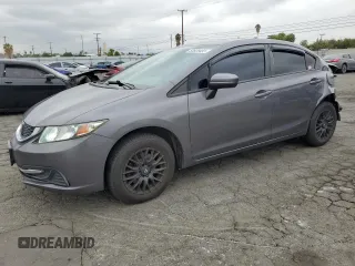 2014 Honda Civic Sedan LX with VIN 19XFB2F5XEE210185, listed as a Copart auction lot 53828455 with 154,204 mi miles and Salvage Title. Bid and sale history available at carsss.com. Image 1.