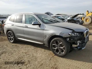 2024 BMW X3 xDrive30i with VIN 5UX53DP00R9W73386, listed as a Copart auction lot 42703305 with 6,861 mi miles and Salvage Title. Bid and sale history available at carsss.com. Image 4.