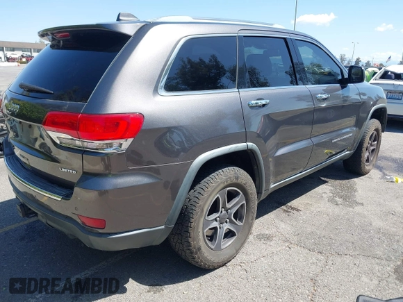 2014 Jeep Grand Cherokee Limited with VIN 1C4RJFBG5EC416620, listed as a IAAI auction lot 41967813 with 161,388 mi miles and . Bid and sale history available at DreamBid. Image 4.