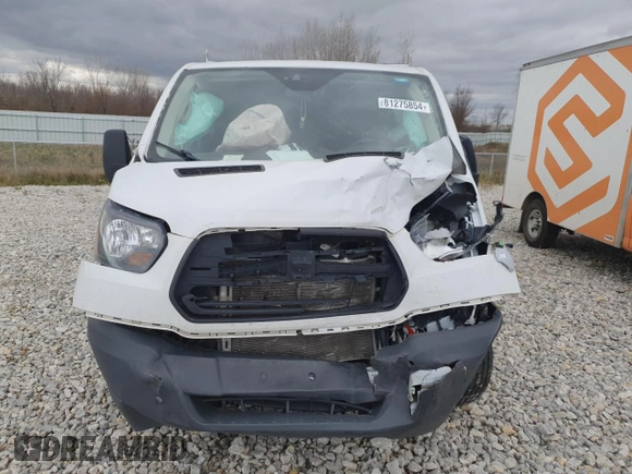 2018 Ford Transit with VIN 1FTYE1ZM7JKB50287, listed as a Copart auction lot 81275854 with Not provided miles and Salvage title. Bid and sale history available at DreamBid. Image 5.