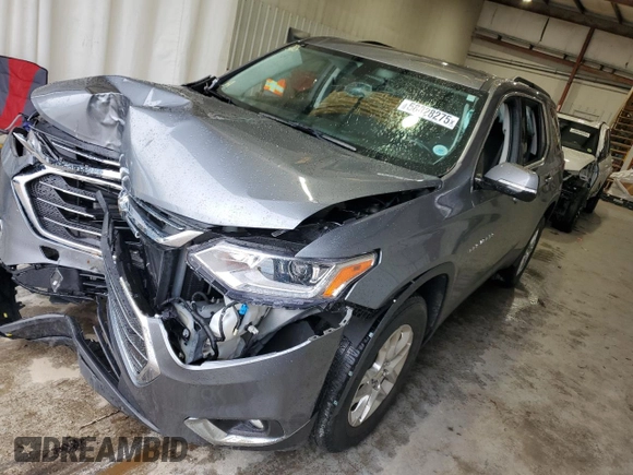 2019 Chevrolet Traverse LT Cloth with VIN 1GNERGKW4KJ313983, listed as a Copart auction lot 58828275 with Not provided miles and Salvage title. Bid and sale history available at DreamBid. Image 1.